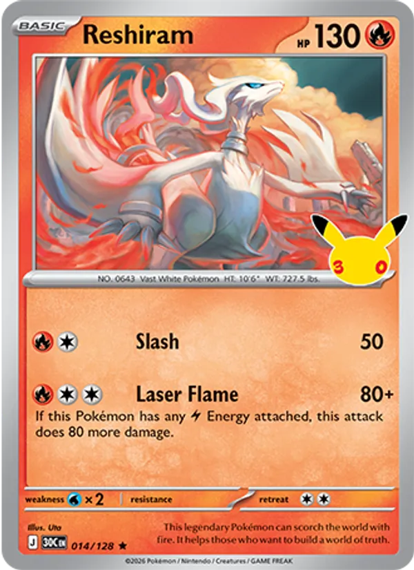Reshiram — 30th Celebration 014