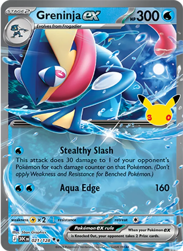 Greninja ex — 30th Celebration 021