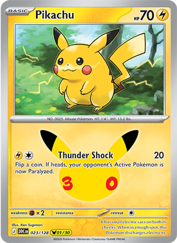 Pikachu — 30th Celebration 023