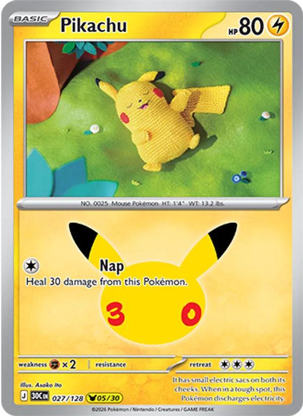 Pikachu — 30th Celebration 027