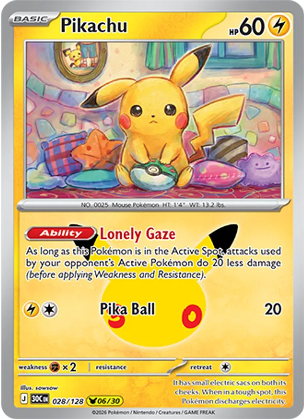 Pikachu — 30th Celebration 028