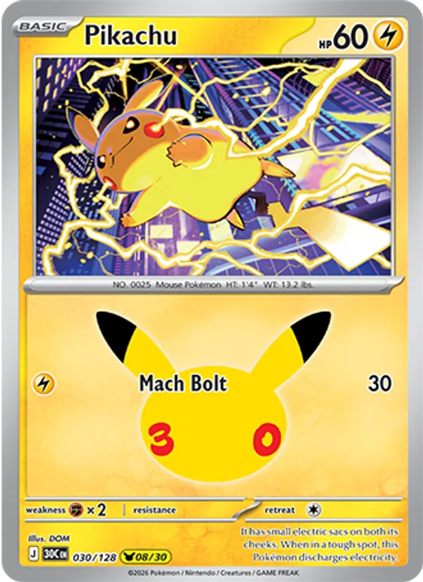 Pikachu — 30th Celebration 030