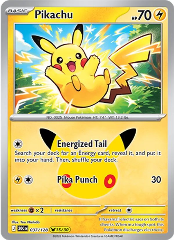 Pikachu — 30th Celebration 037