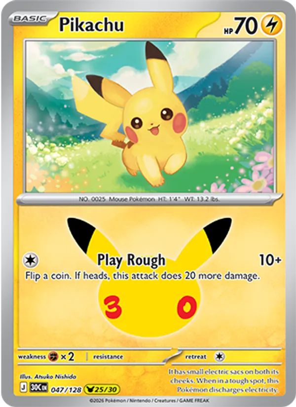 Pikachu — 30th Celebration 047