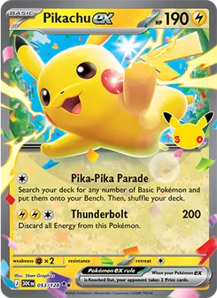 Pikachu ex — 30th Celebration 053