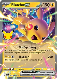 Pikachu ex — 30th Celebration 054