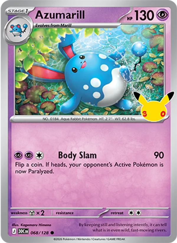 Azumarill — 30th Celebration 068