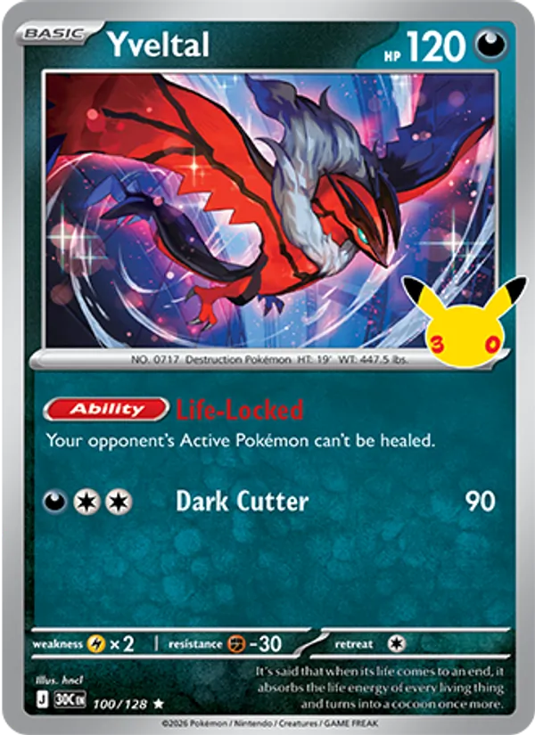 Yveltal — 30th Celebration 100