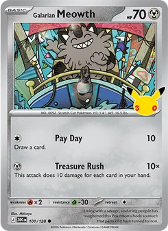 Galarian Meowth — 30th Celebration 101