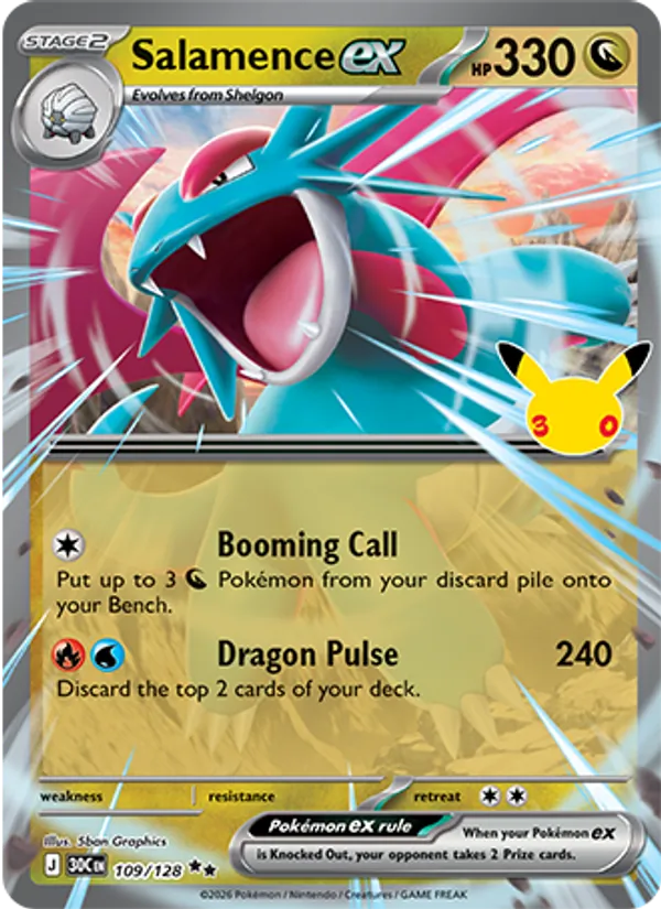Salamence ex — 30th Celebration 109