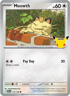 Meowth — 30th Celebration 113