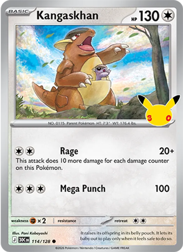 Kangaskhan — 30th Celebration 114