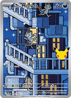 Alolan Meowth — 30th Celebration 139