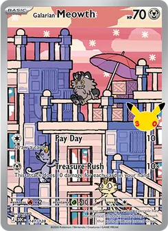 Galarian Meowth — 30th Celebration 141