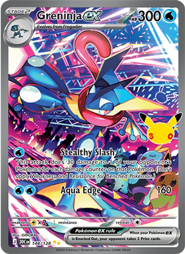 Greninja ex — 30th Celebration 148