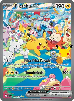 Pikachu ex — 30th Celebration 149