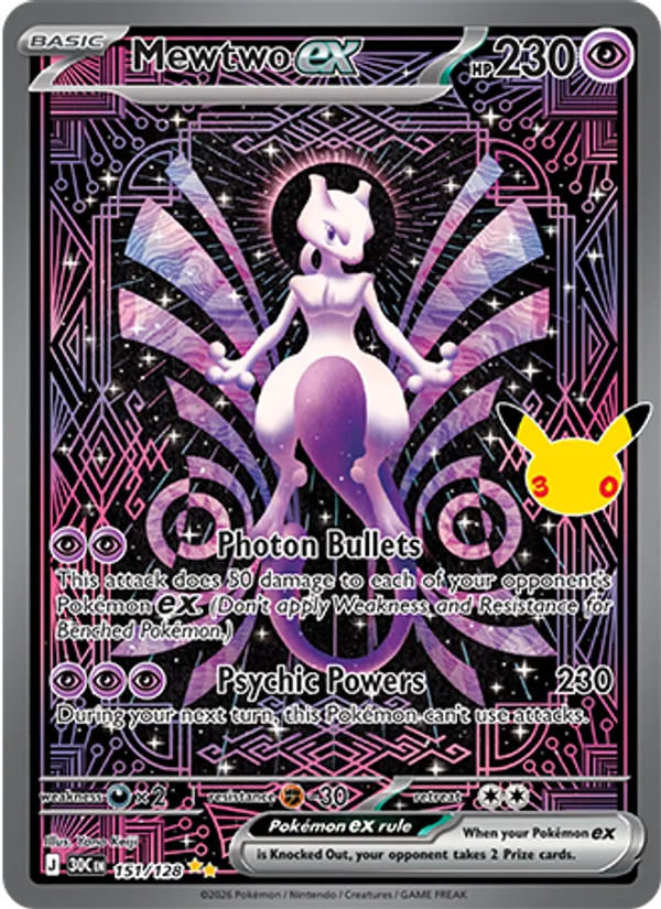 Mewtwo ex — 30th Celebration 151