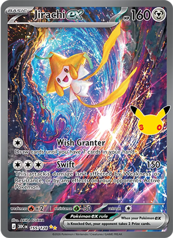 Jirachi ex — 30th Celebration 155