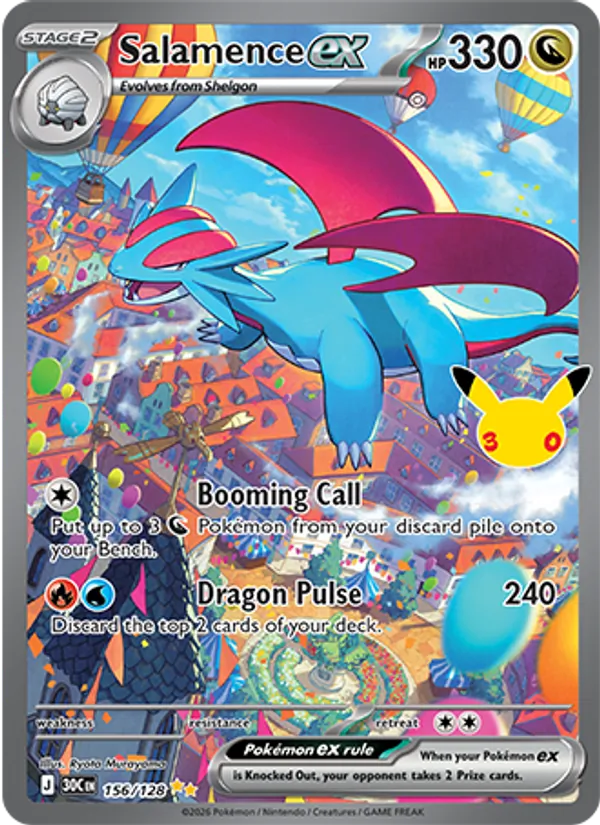 Salamence ex — 30th Celebration 156
