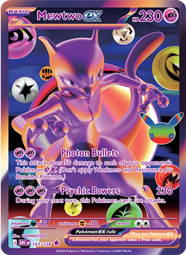 Mewtwo ex — 30th Celebration 157