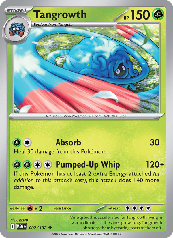 Tangrowth Pokémon card — Mega Evolution #7, Uncommon