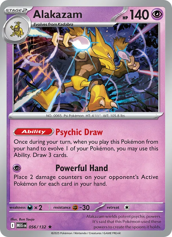 Alakazam 056 – Reverse Holo