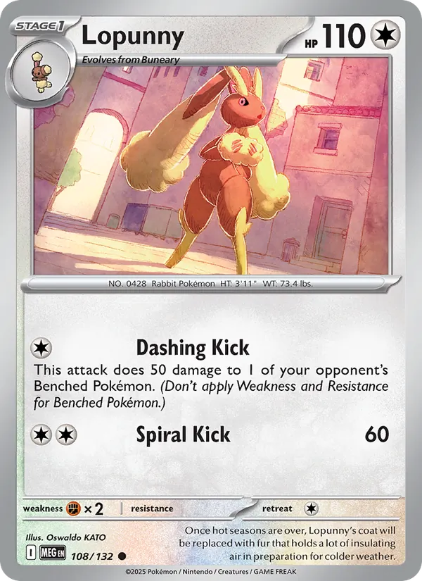 Lopunny 108 – Non-holo