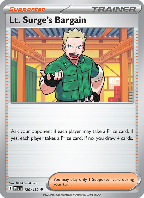 Lt. Surge's Bargain Pokémon TCG Card