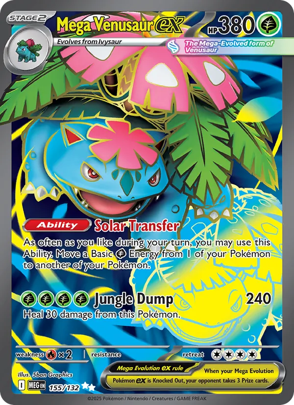 Mega Venusaur ex 155 – Holo