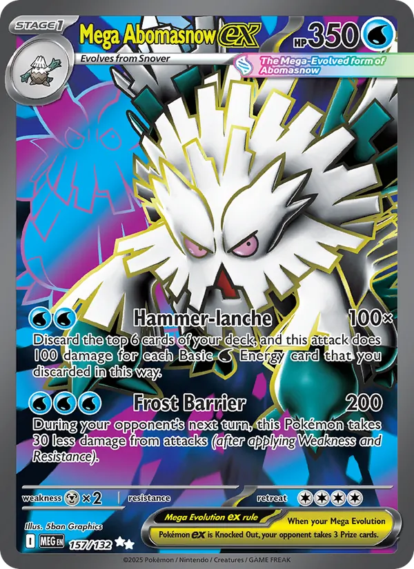 Mega Abomasnow ex 157 – Holo
