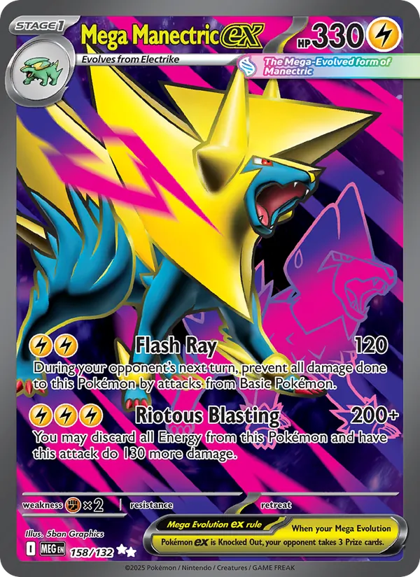 Mega Manectric ex 158 – Holo