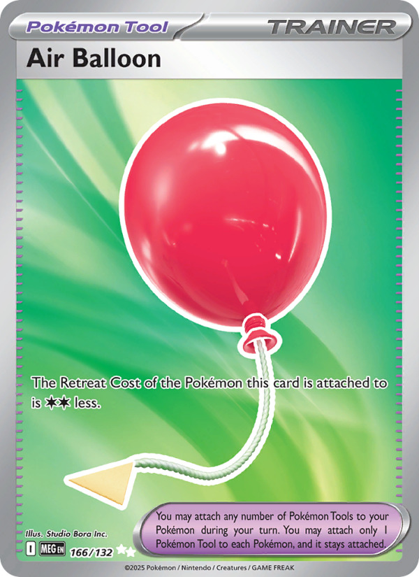 Air-balloon Pokémon card — Mega Evolution #166, Ultra Rare