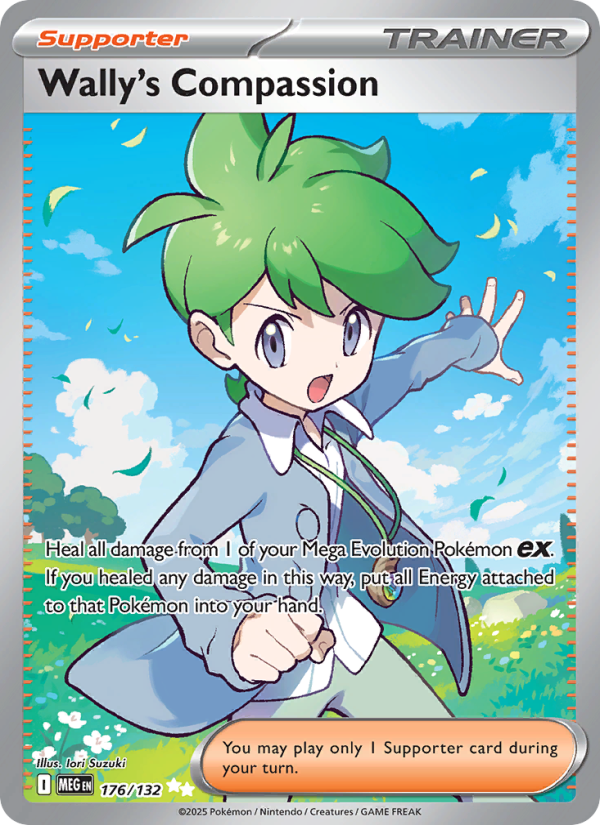 Wally's Compassion card art by Iori Suzuki from Mega Evolution