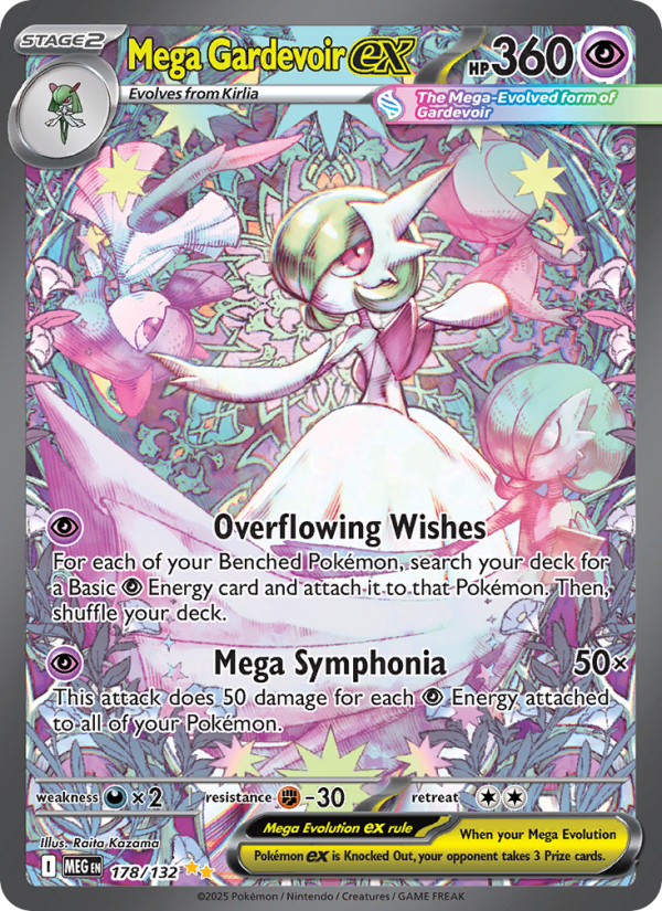 Gardevoir Pokémon card — Mega Evolution #178, Special Illustration Rare