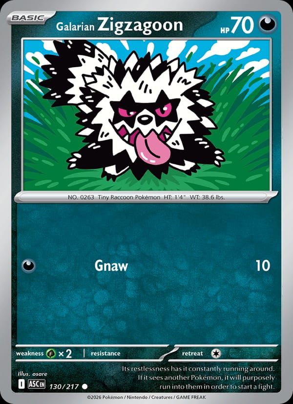 Galarian Zigzagoon 130/217