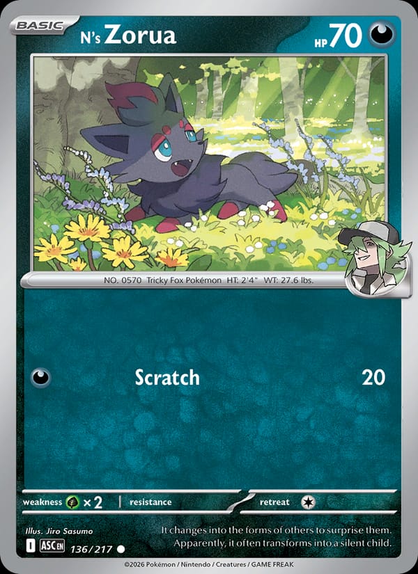 N's Zorua 136/217