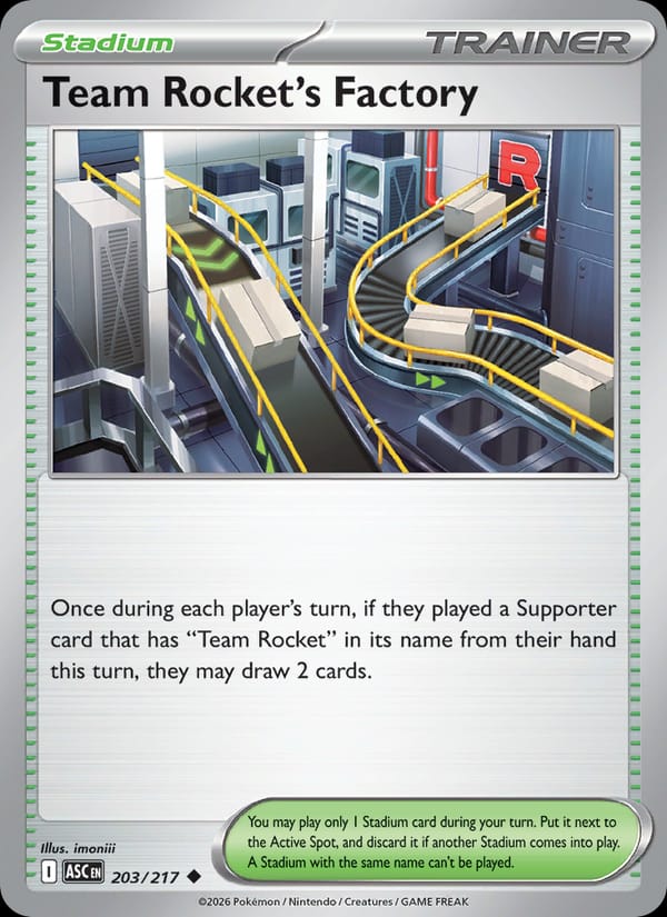 Team Rocket's Factory 203/217