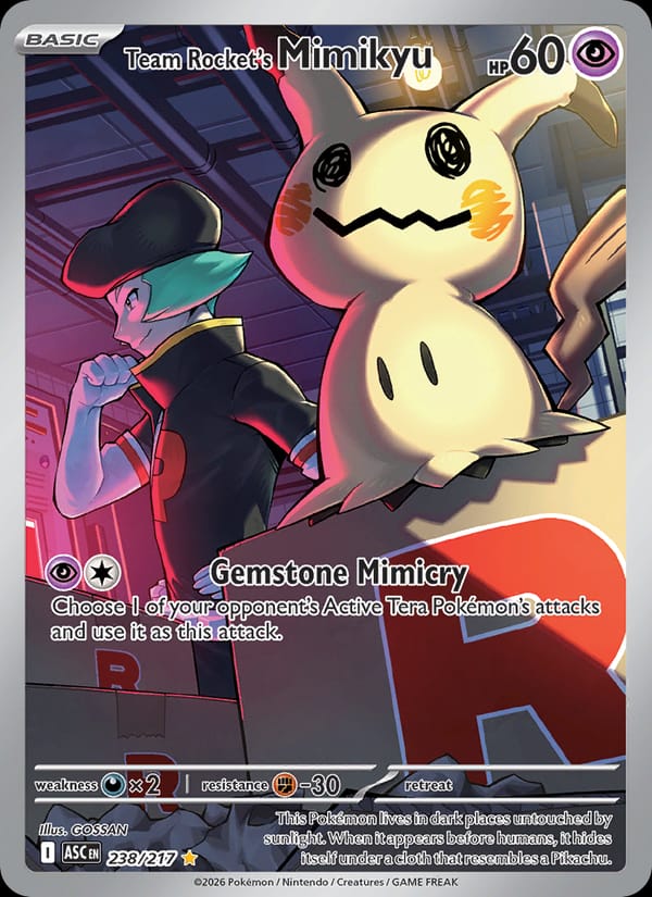 Team Rocket's Mimikyu 238/217