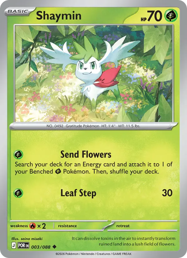 Shaymin 003 – Reverse Holo