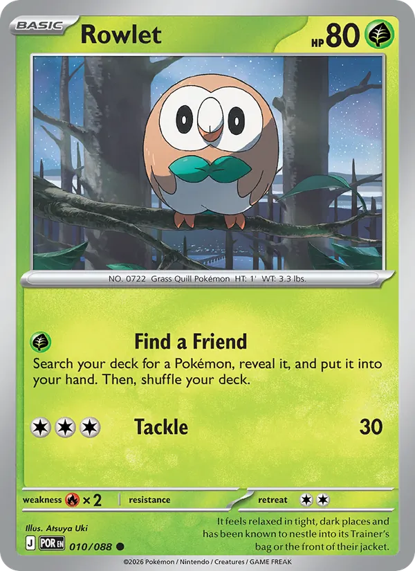 Rowlet 010 – Reverse Holo