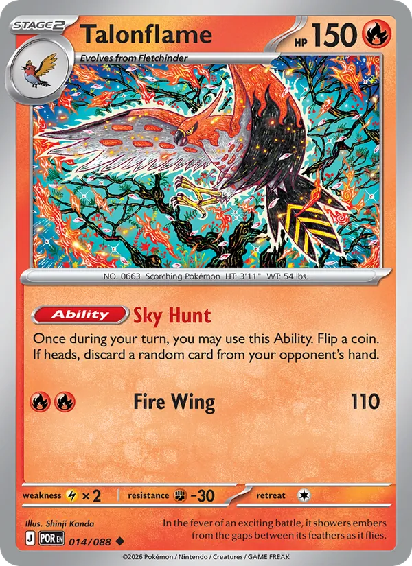 Talonflame 014 – Reverse Holo