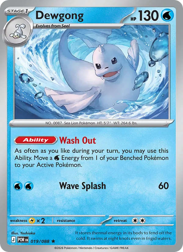 Dewgong 019 – Non-holo