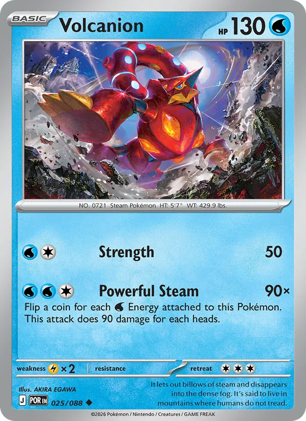 Volcanion 025 – Reverse Holo