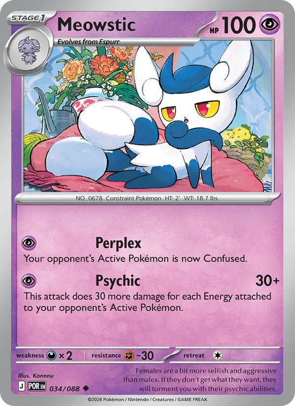 Meowstic 034 – Reverse Holo