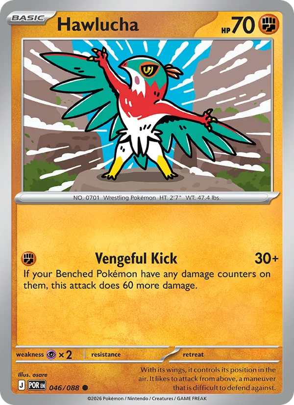 Hawlucha 046 – Reverse Holo
