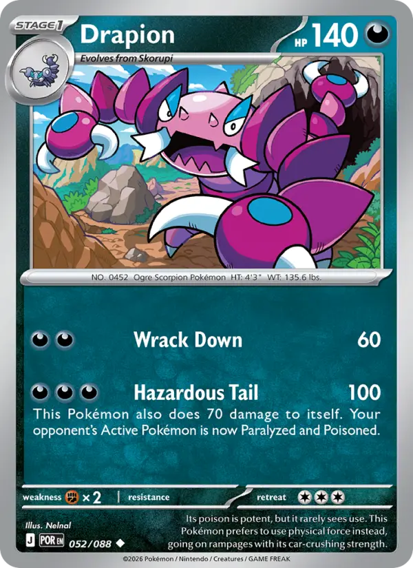 Drapion 052 – Reverse Holo