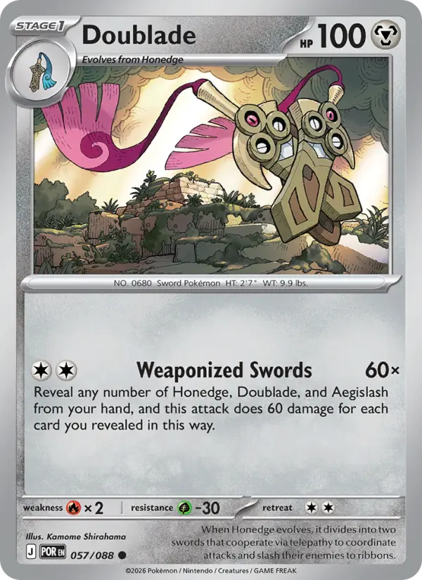 Doublade 057 – Reverse Holo