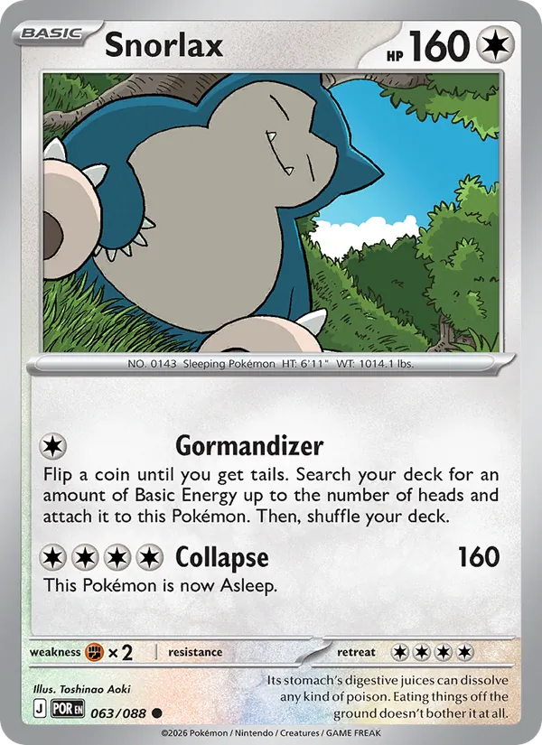 Snorlax 063 – Reverse Holo