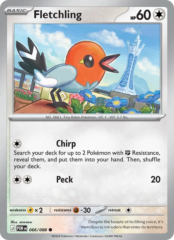 Fletchling 066 – Reverse Holo