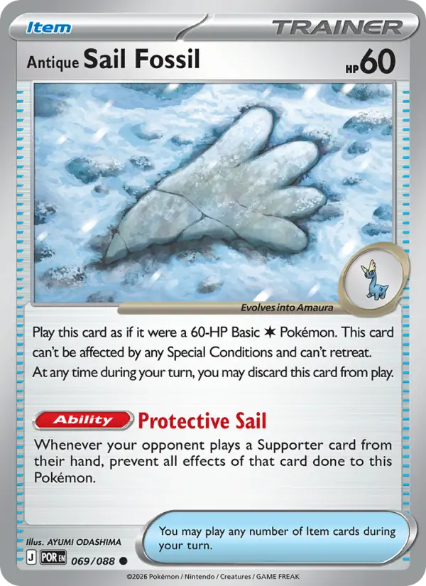 Antique Sail Fossil 069 – Reverse Holo